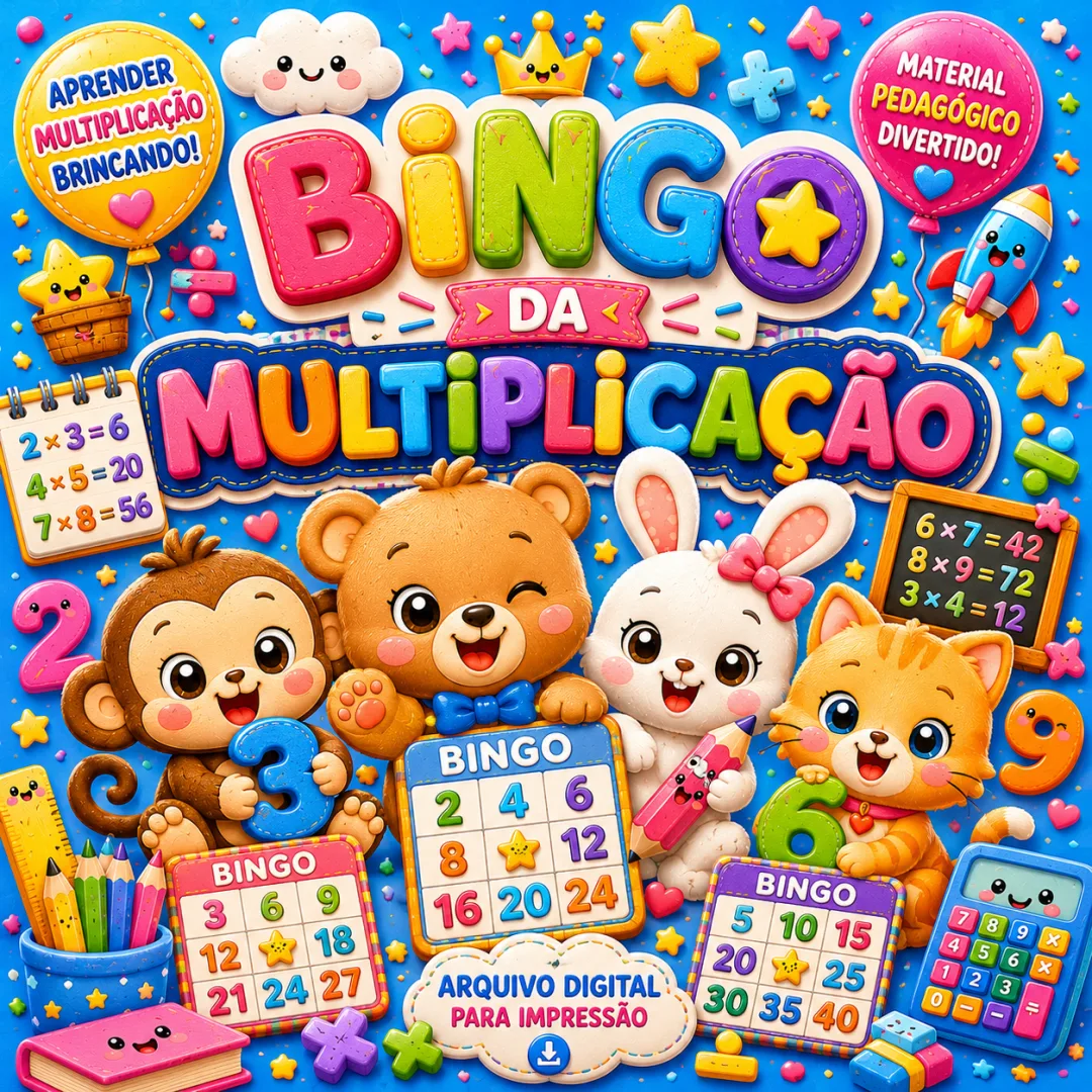 Bingo da Multiplicação – Arquivo Digital - Educação Infantil