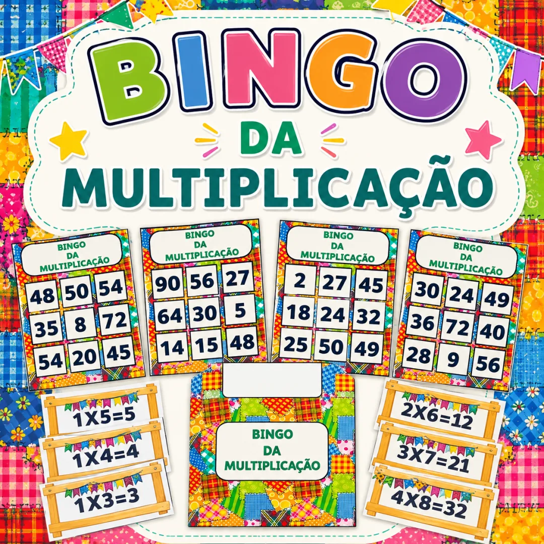 Bingo da Multiplicação ✖️🎉