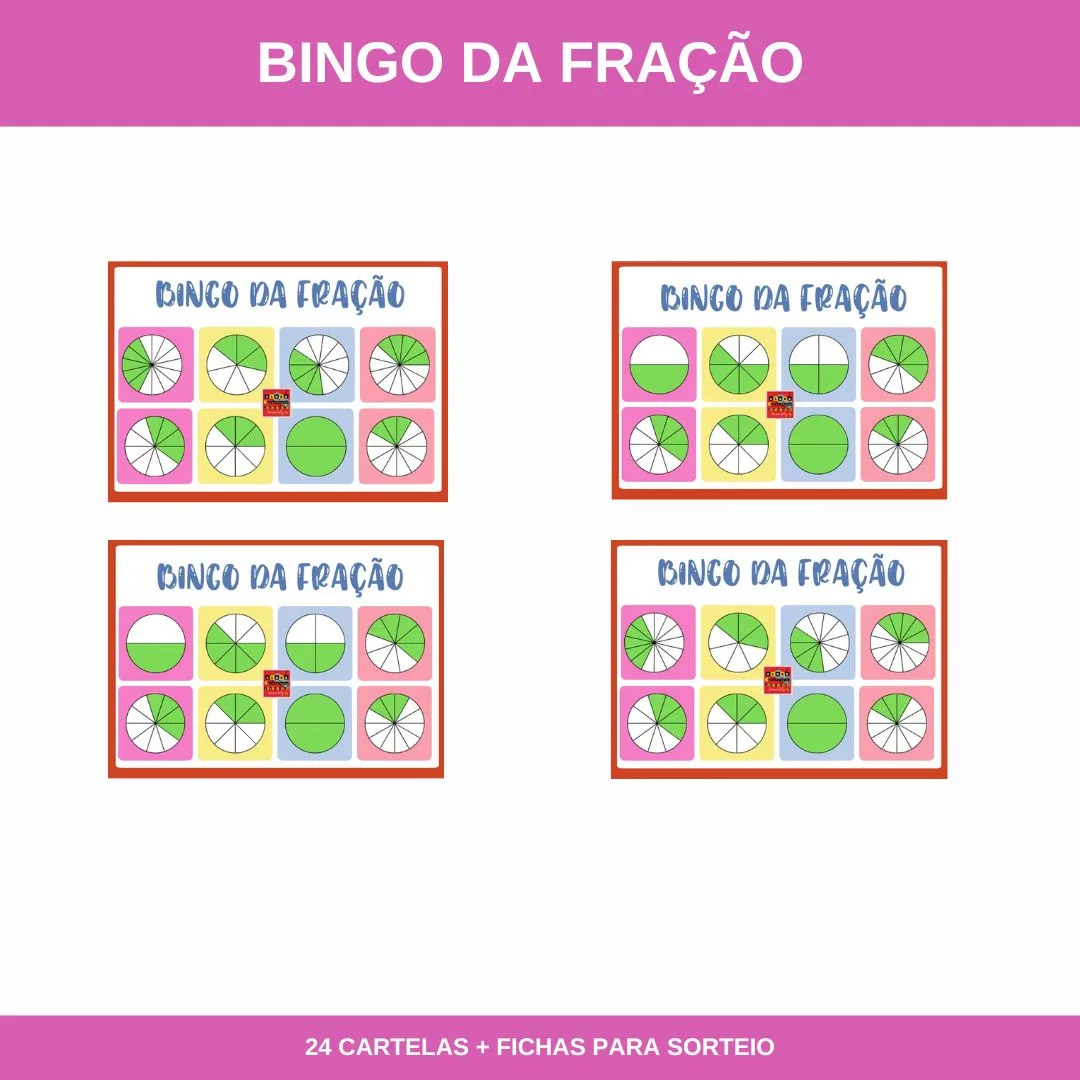 BINGO DA REPRESENTAÇÃO DA FRAÇÃO