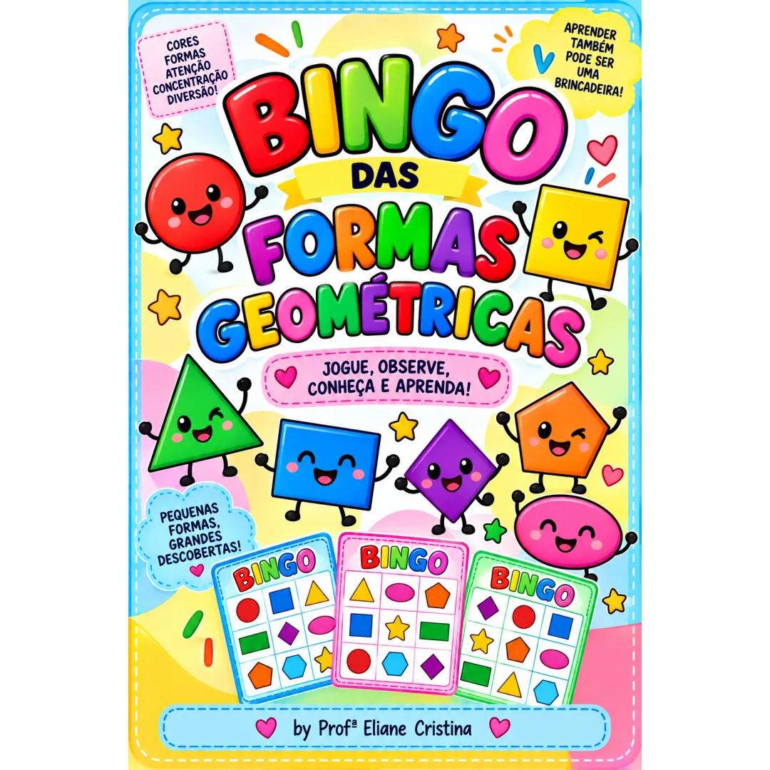 Bingo das Formas Geométricas - Educação Infantil - PDF