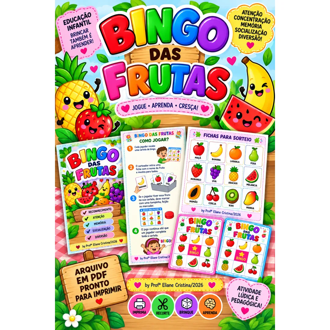 Bingo das Frutas - Educação Infantil - PDF