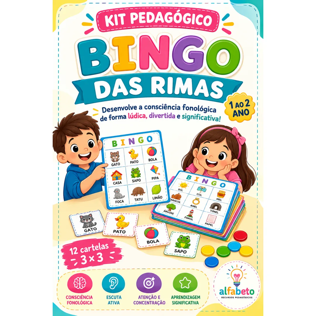 Bingo das Rimas (Consciência Fonológica)