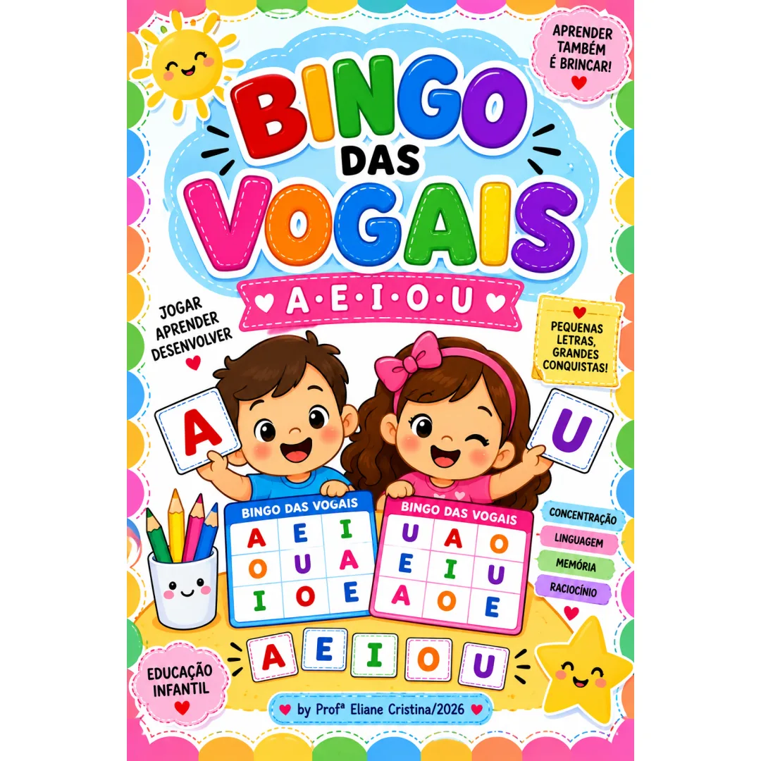 Bingo das Vogais - Educação Infantil - PDF