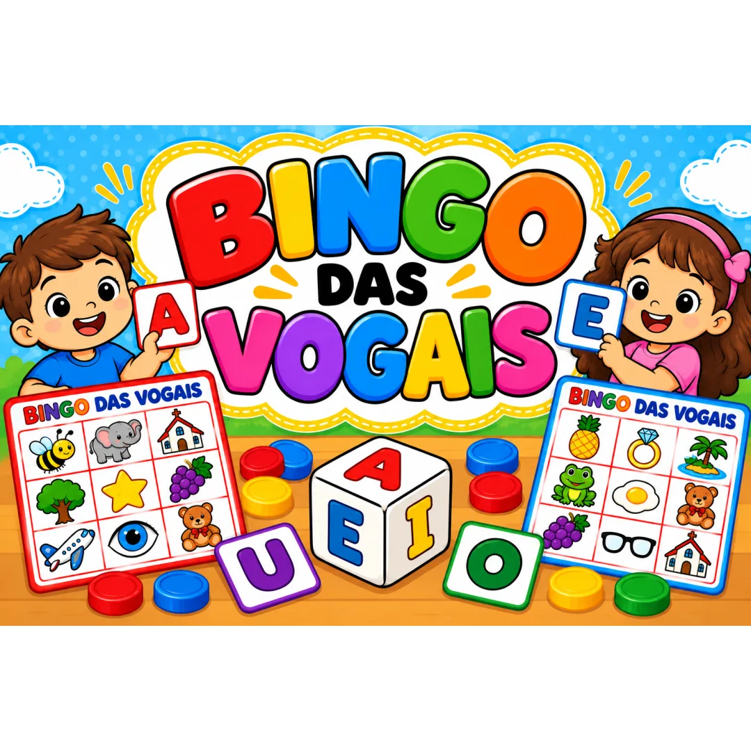 Bingo das Vogais - Educação Infantil - PDF