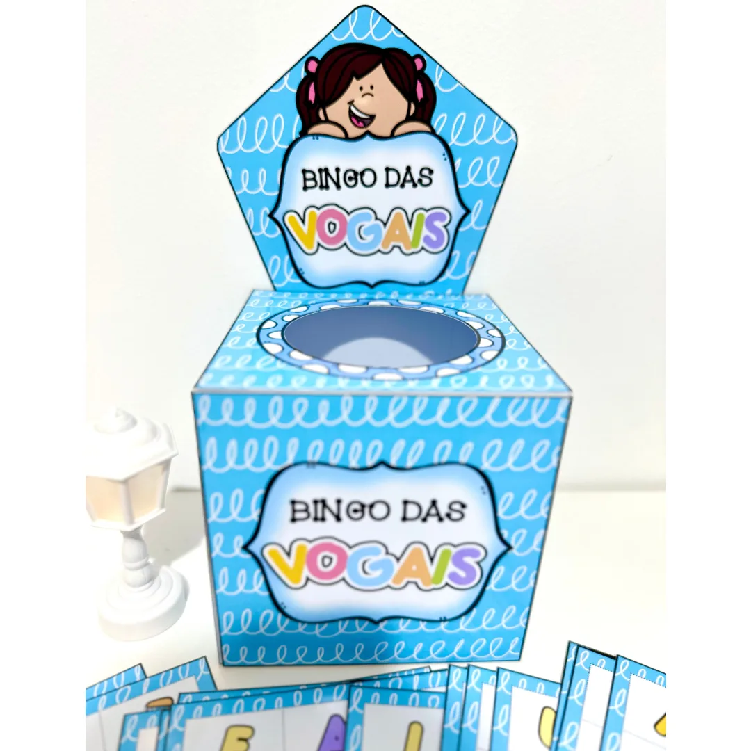 Bingo das Vogais em PDF - Ensino Fundamental