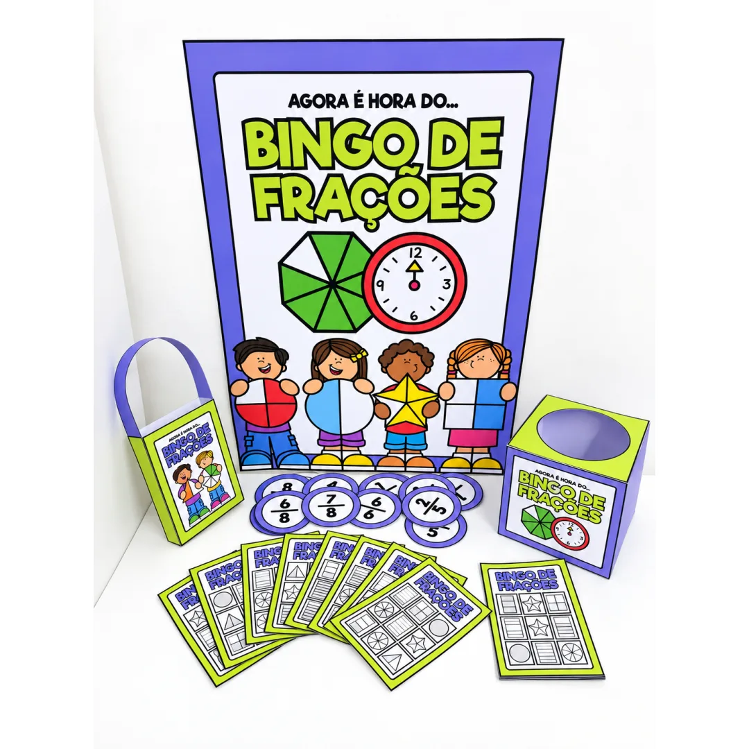 Bingo de Frações | Jogo de Matemática para Ensino Fundamental