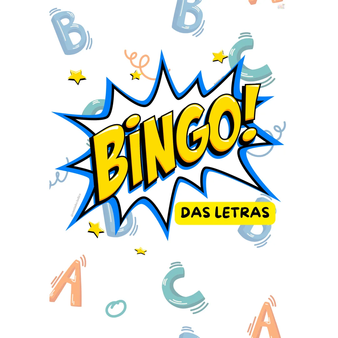 Bingo de Letras  - PDF (4 Cartelas por Folha)