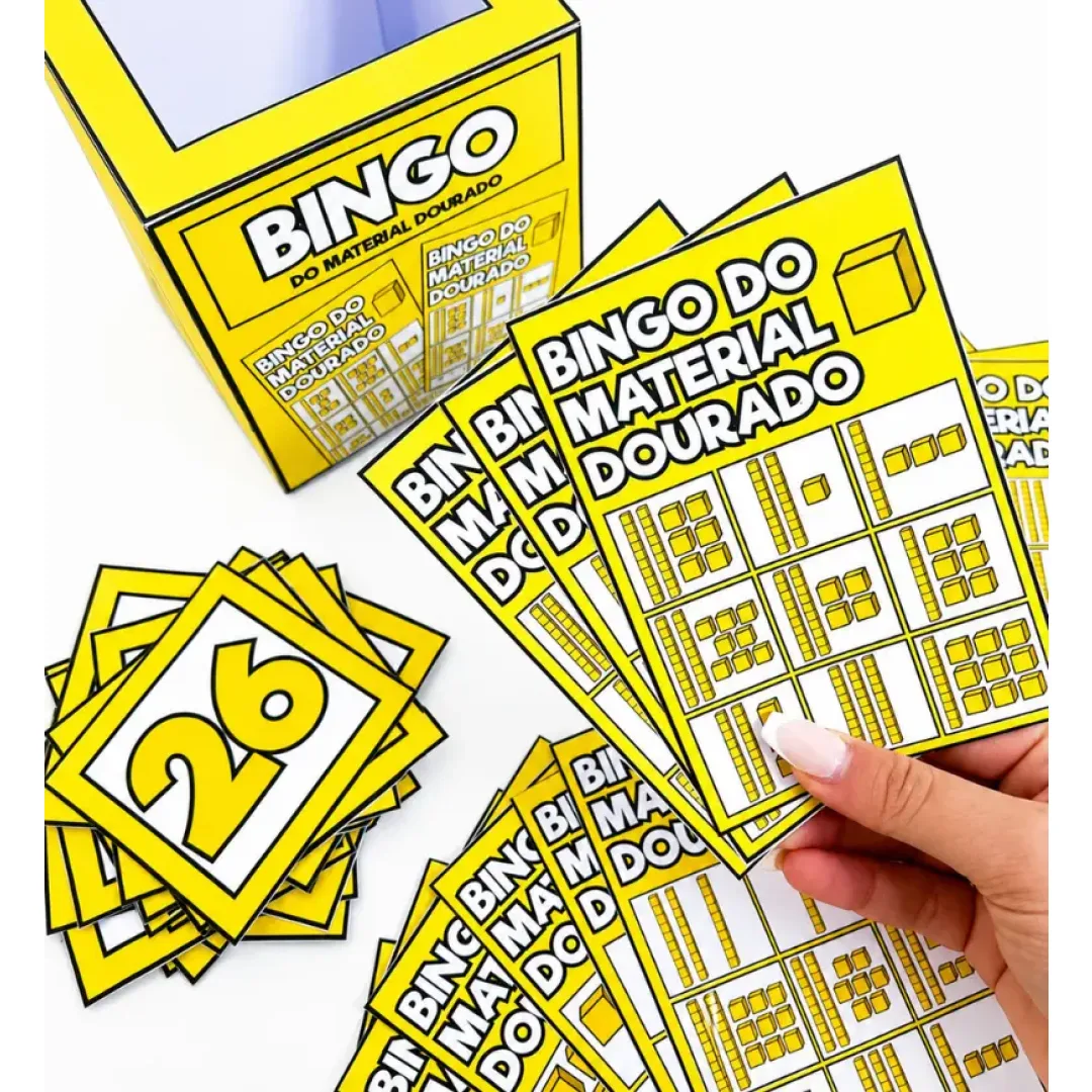Bingo do Material Dourado | Jogo Pedagógico de Matemática em PDF