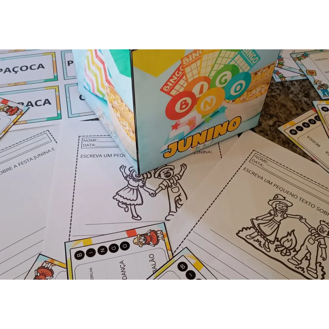 Bingo Junino — Pronto para Imprimir