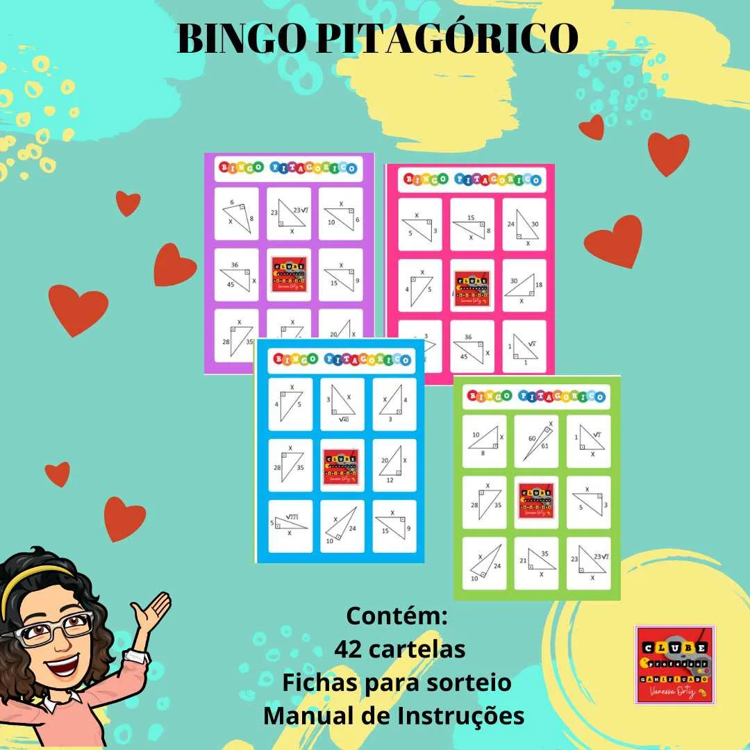 BINGO PITAGÓRICO / BINGO TEOREMA DE PITÁGORAS