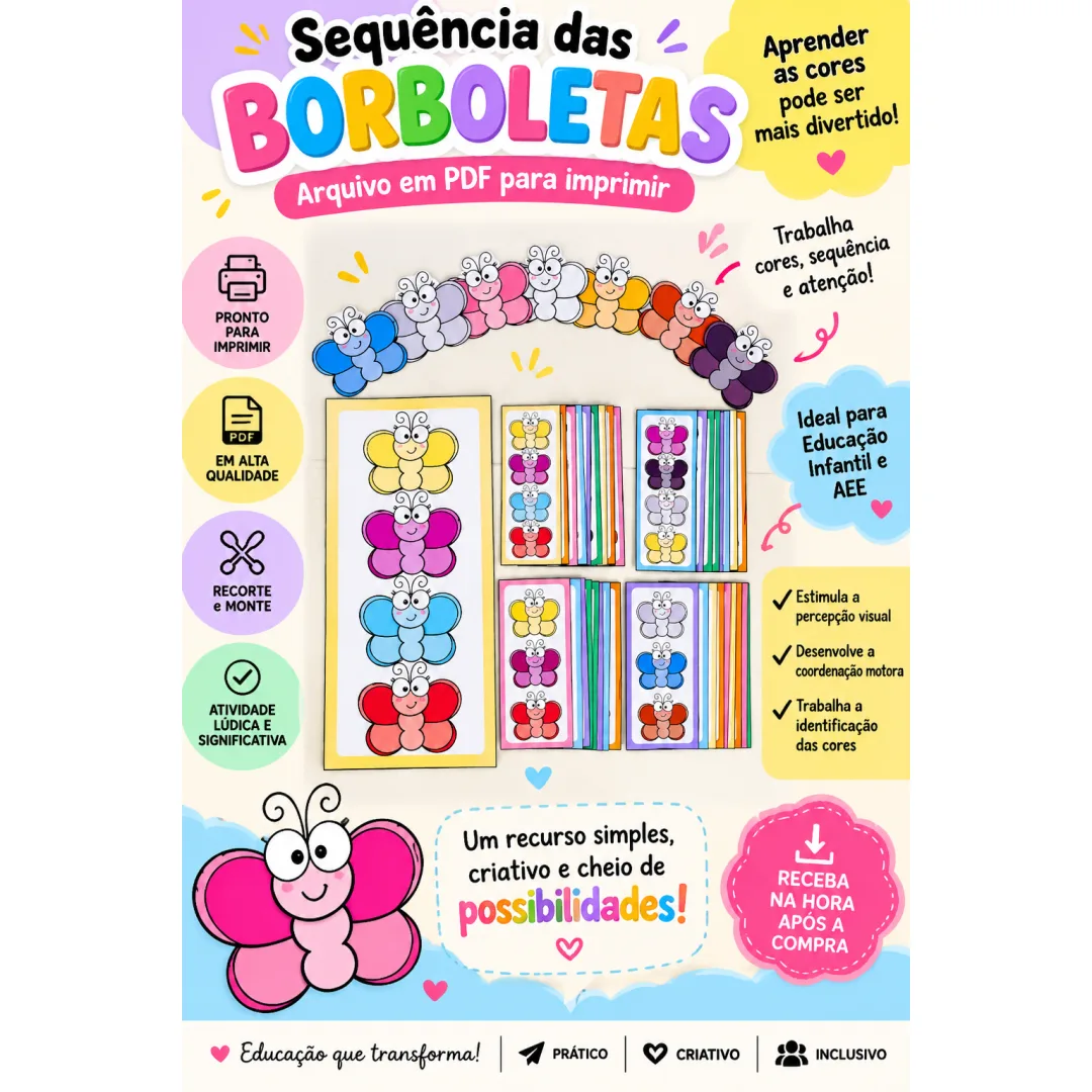 BORBOLETA DAS CORES