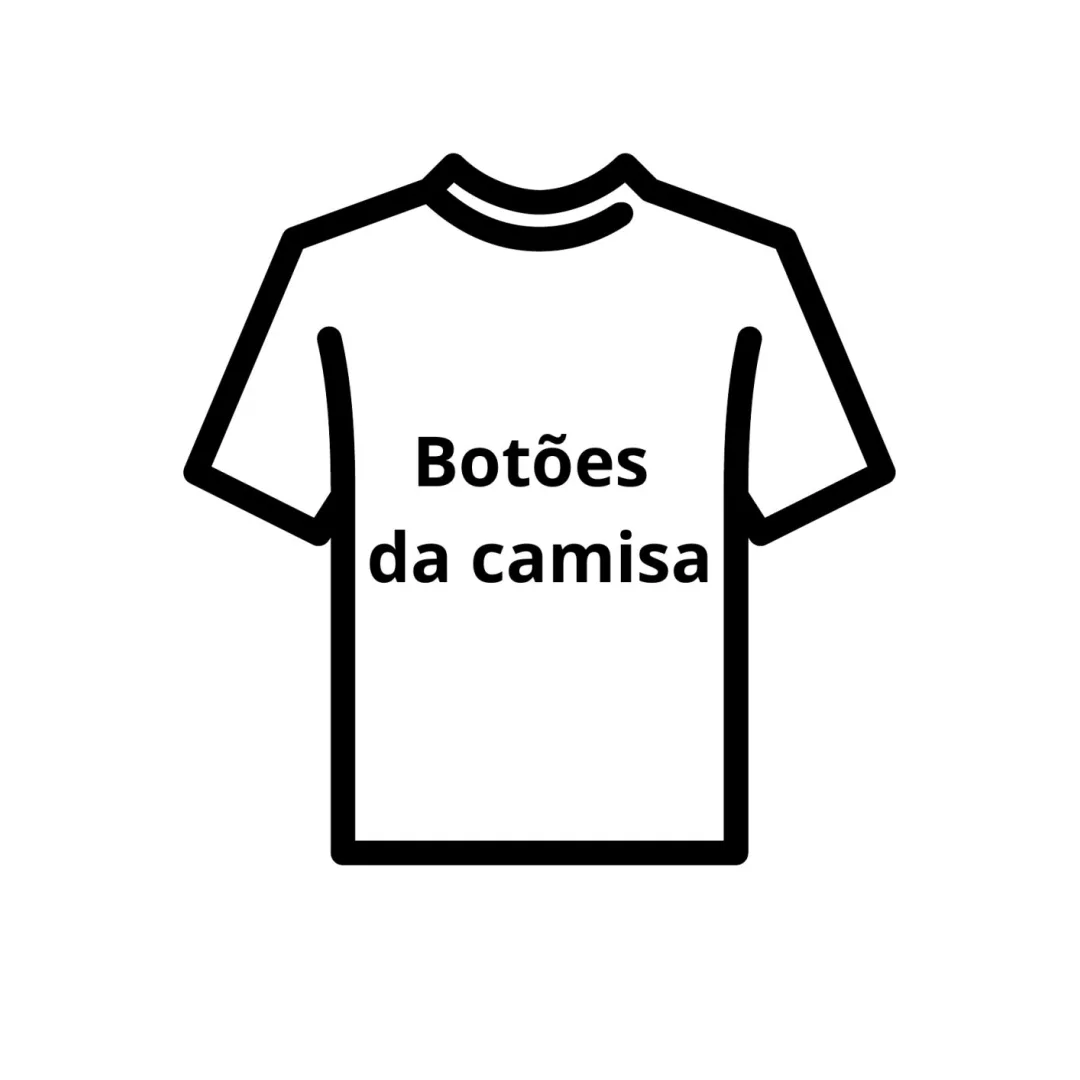 Botões da Camisa — Pronto para Imprimir