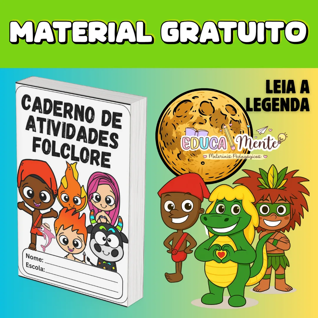🎁BRINDE-CADERNO DE ATIVIDADES DO FOLCLORE✨