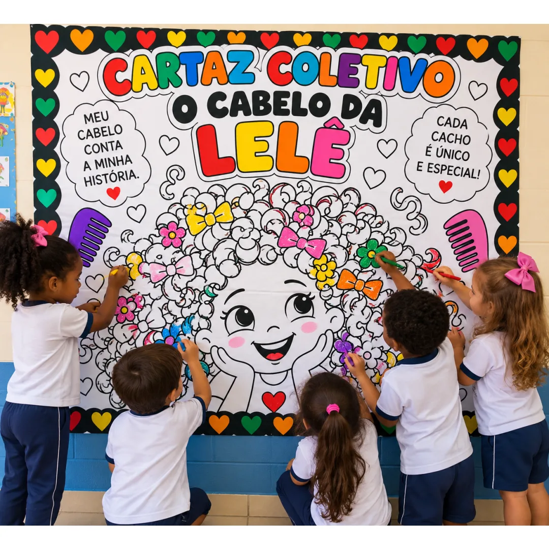 Cartaz Coletivo o Cabelo da Lelê - PDF - Educação Infantil