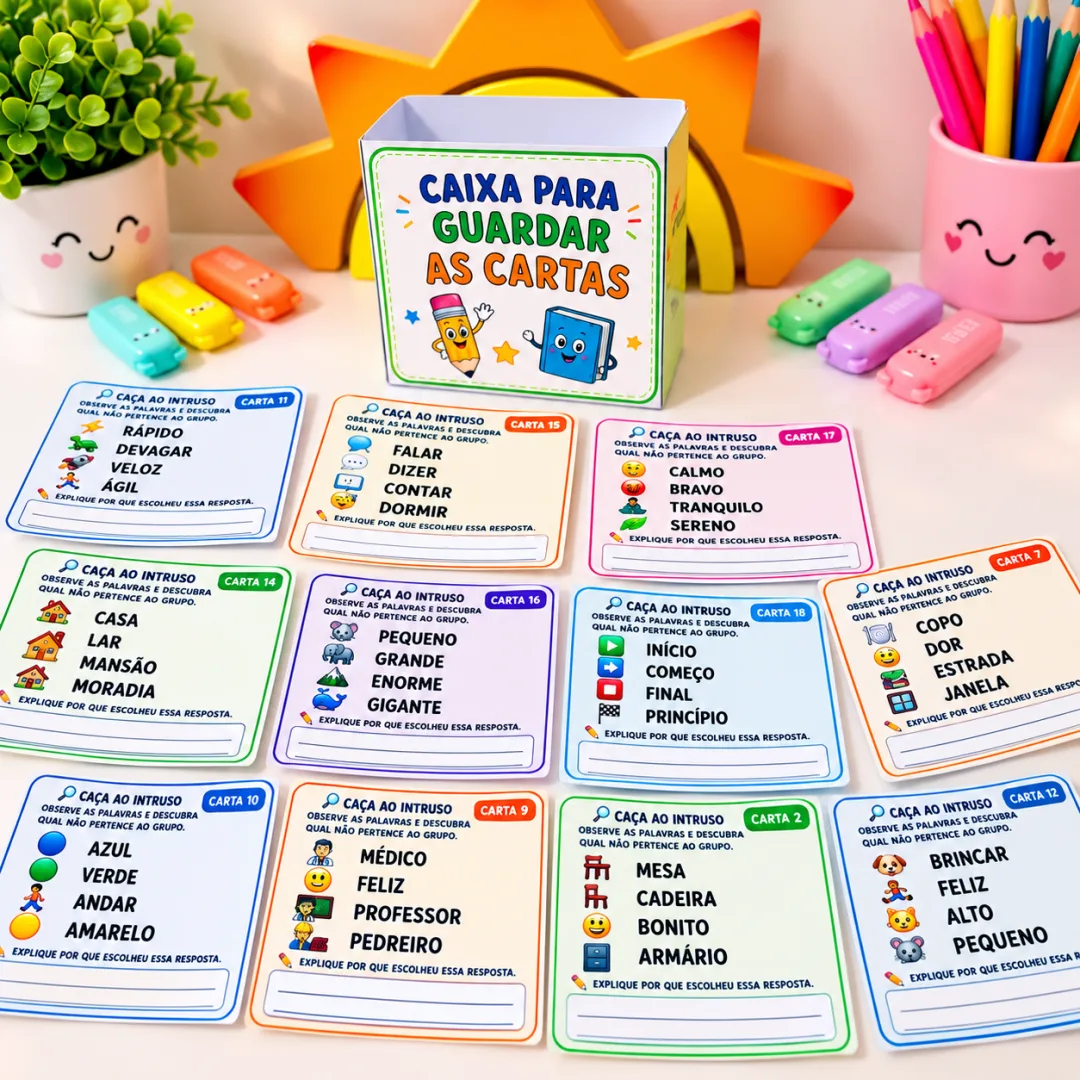 Caça ao Intruso – Alfabetização Do 1º Ao 3º Ano Em PDF