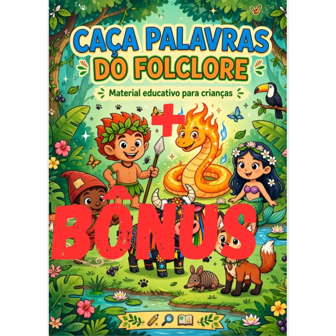 Caça Palavras Folclore - PDF com Bônus