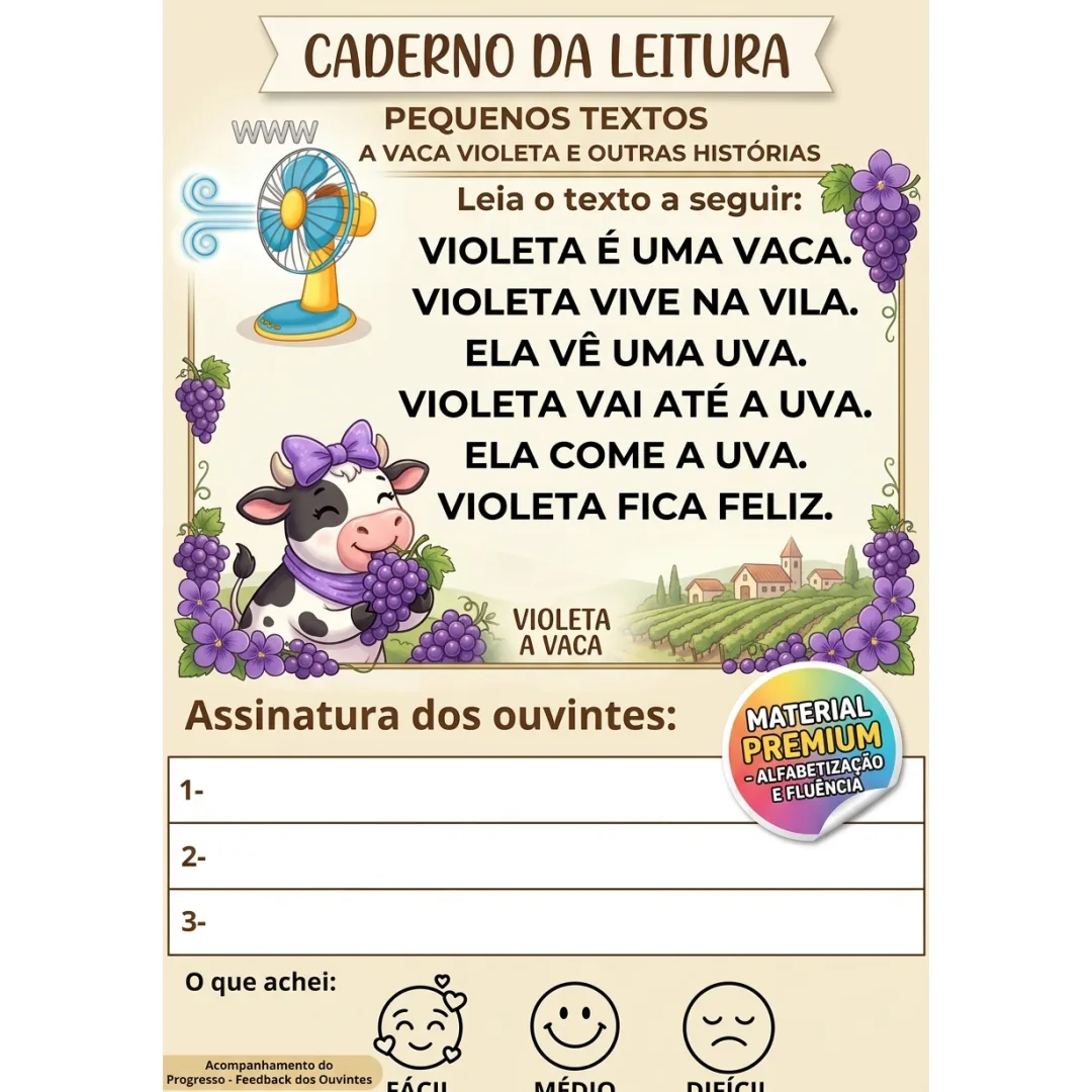 Caderno da leitura - Pequenos Textos
