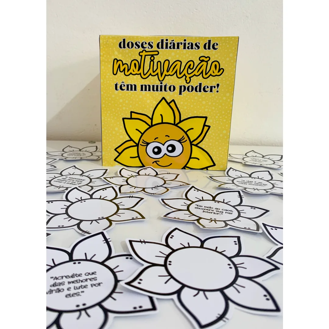 Caixa das Flores Motivacionais | Setembro Amarelo