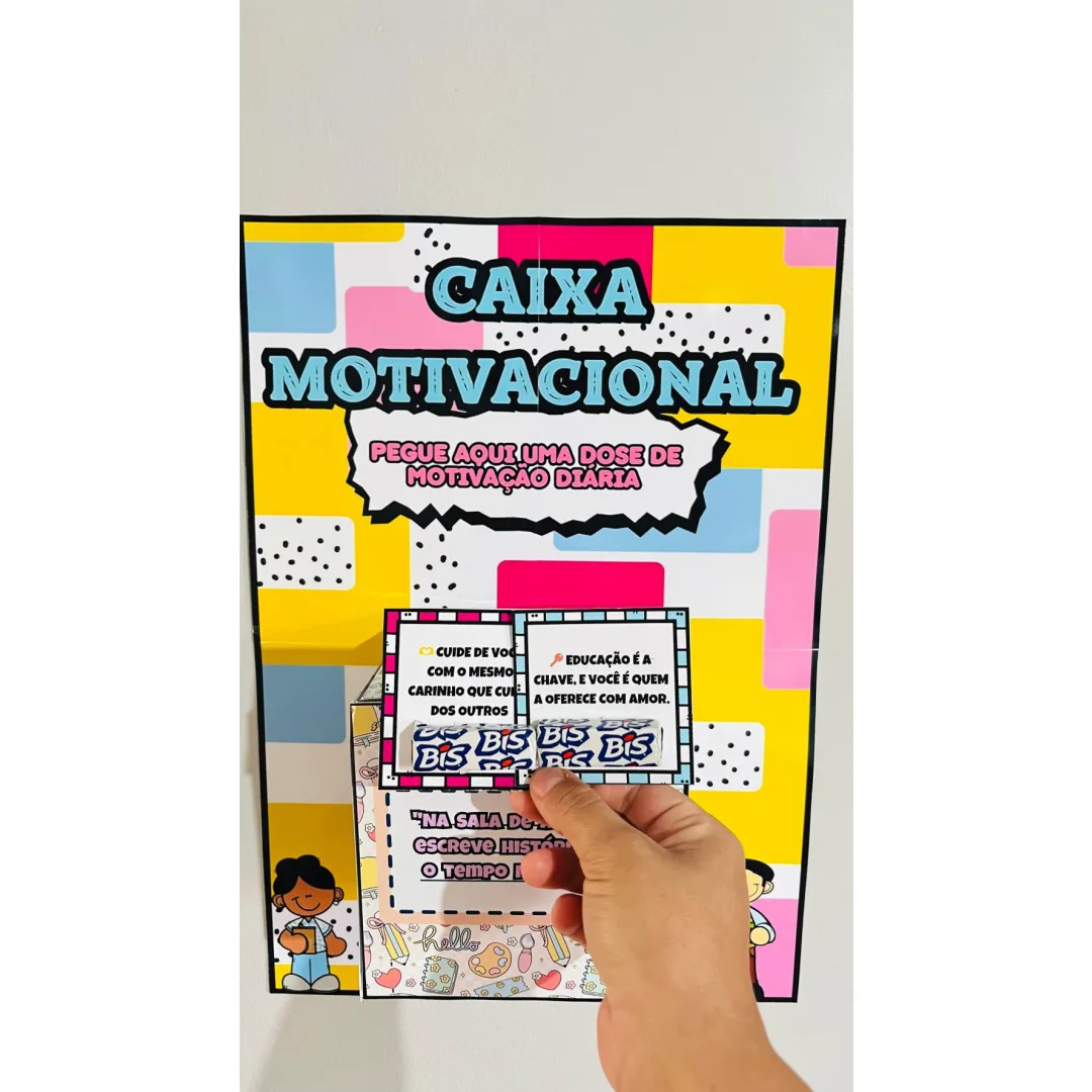 Caixa Motivacional — Pronto para Imprimir