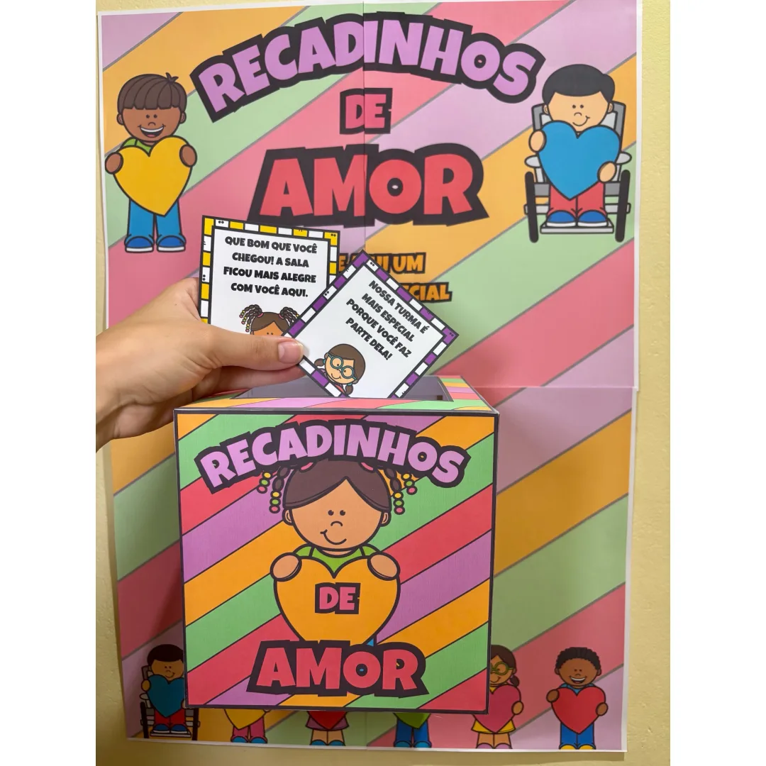 CAIXA MOTIVACIONAL / RECADINHOS DE AMOR