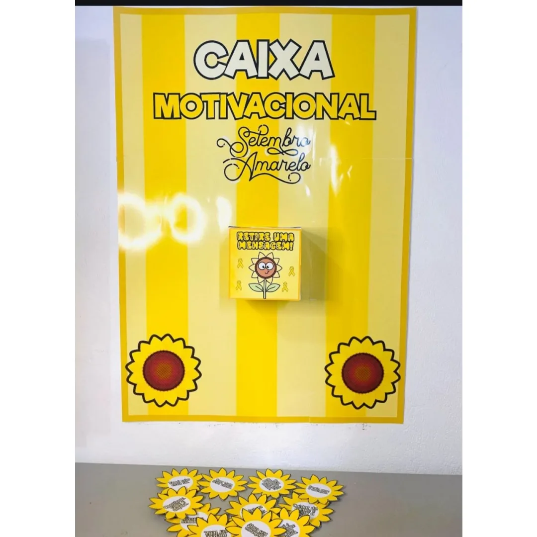 Caixa Motivacional Setembro Amarelo