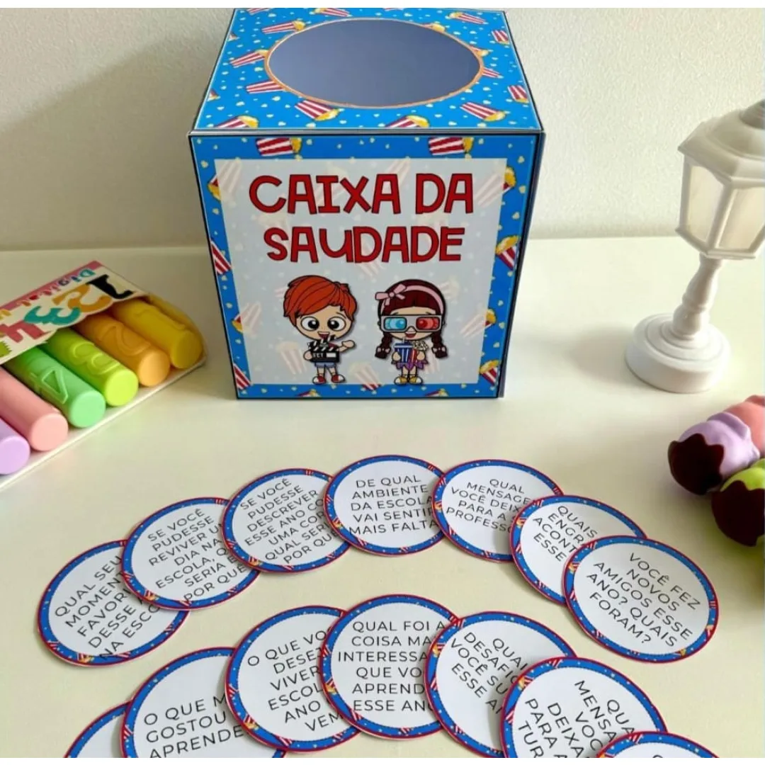 CAIXA PEDAGÓGICA  / CAIXA DA SAUDADE / DINÂMICA DE ENCERRAMENTO