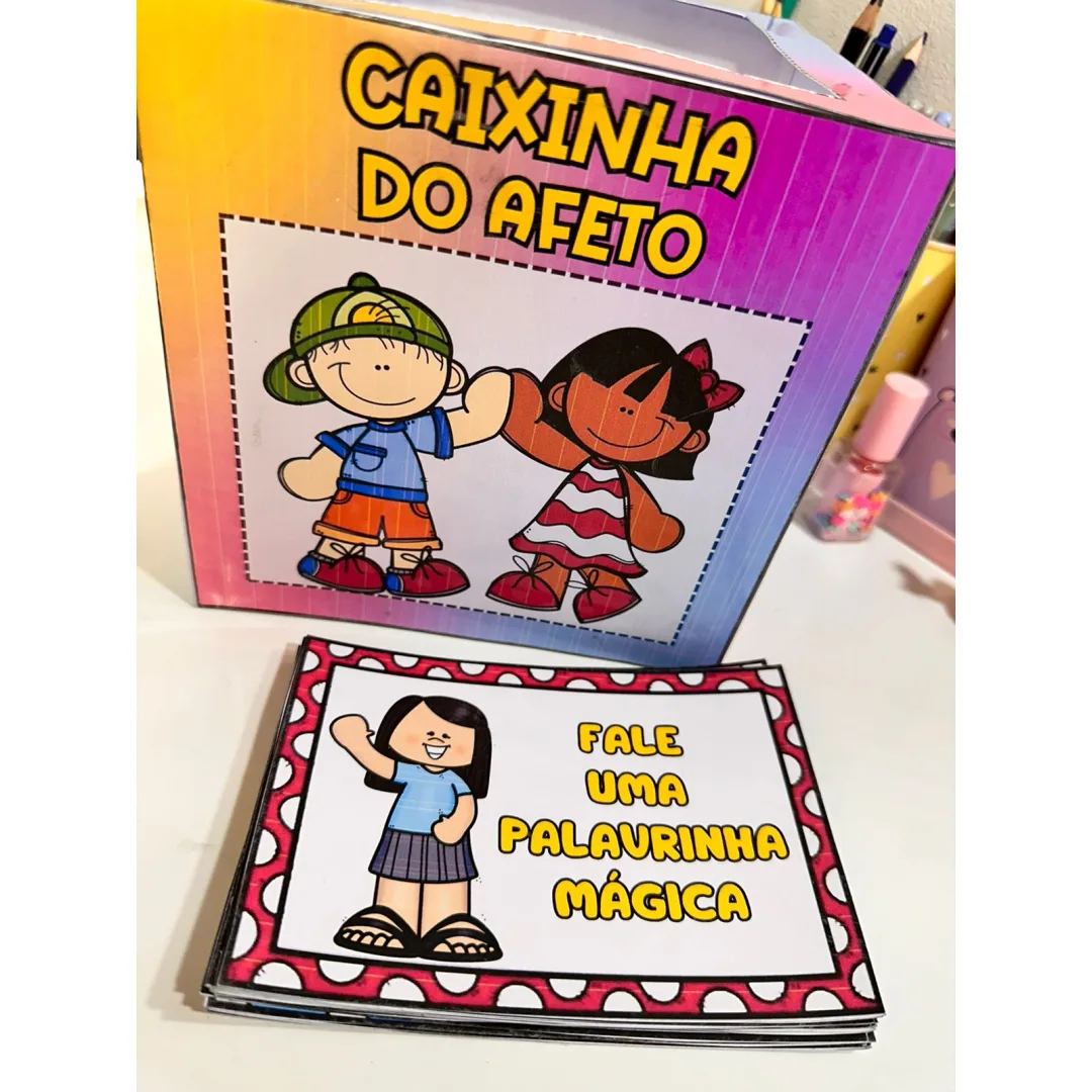 CAIXA PEDAGÓGICA  / CAIXINHA DO AFETO / CAIXA DAS EMOÇÕES  - SENTIMENTOS