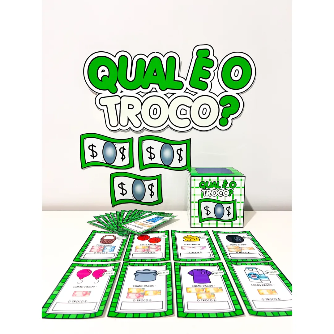 CAIXA PEDAGÓGICA: QUAL O TROCO?