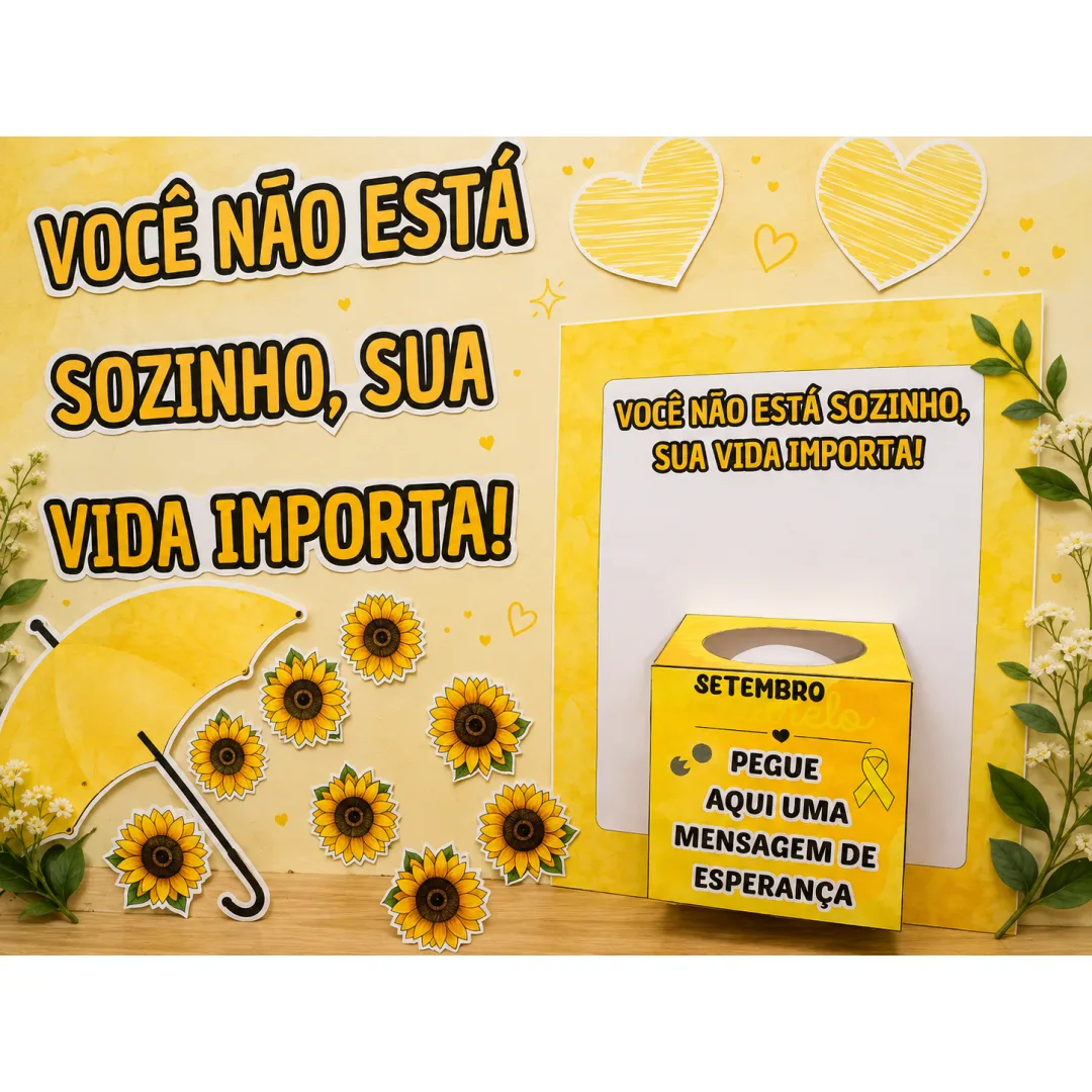 Caixa Setembro Amarelo 