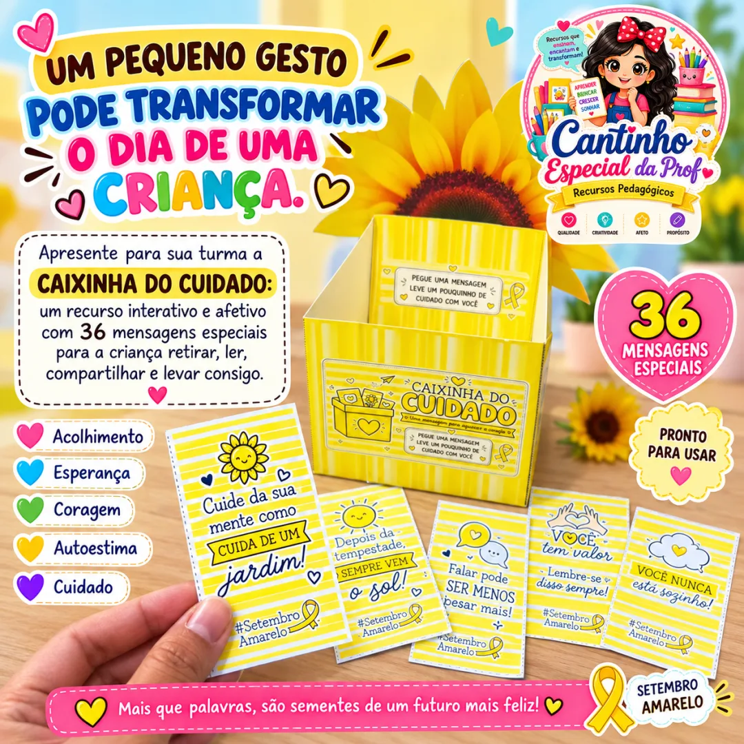 CAIXINHA DO CUIDADO - 36 mensagens para acolher, fortalecer e espalhar carinho