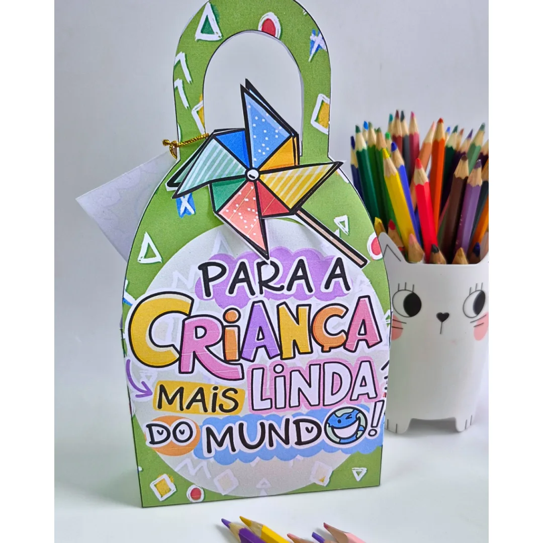 Caixinha e Viseira Para a Criança Mais Linda – Lembrancinha Dia das Crianças