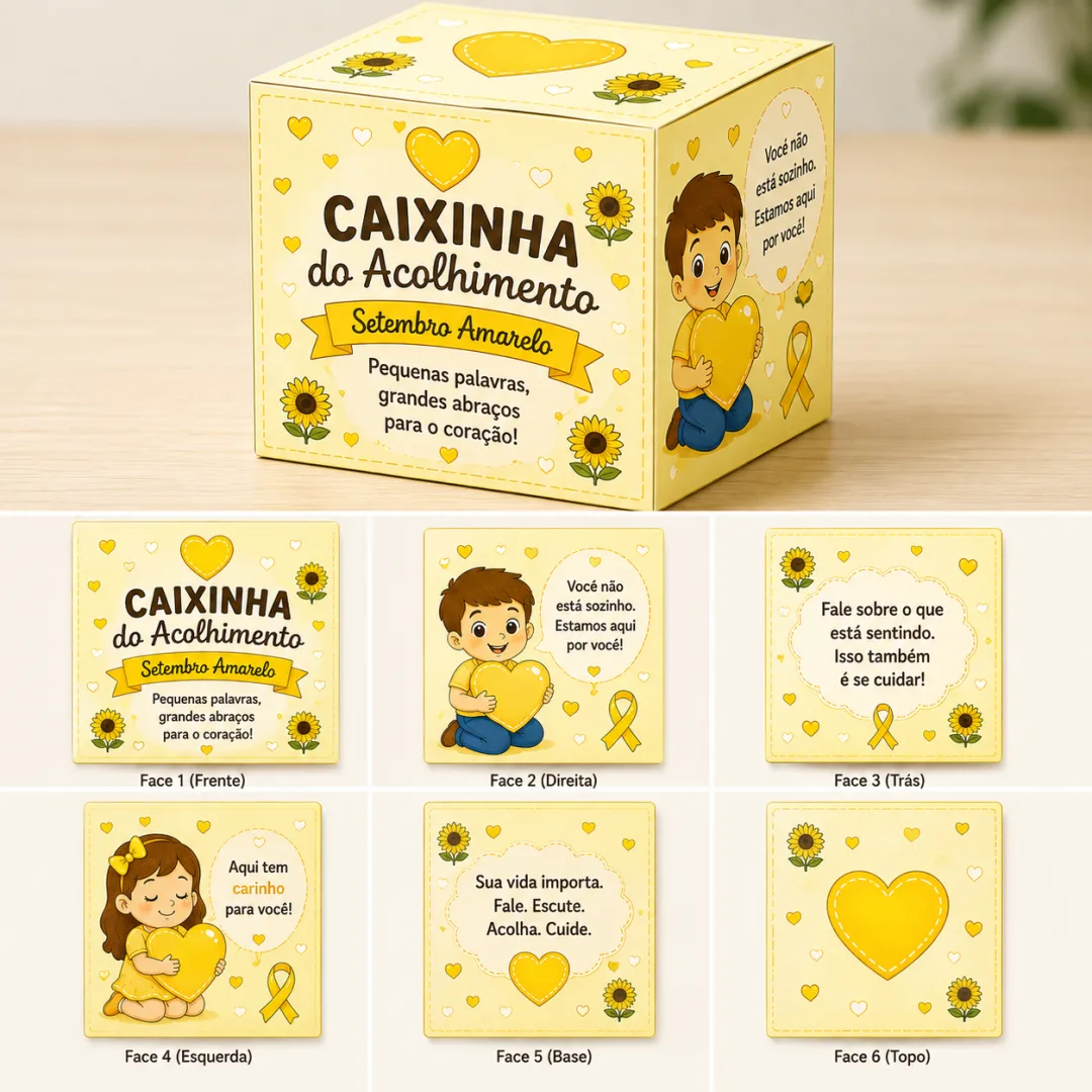 Caixa do Acolhimento - Setembro Amarelo - Educação Infantil - PDF