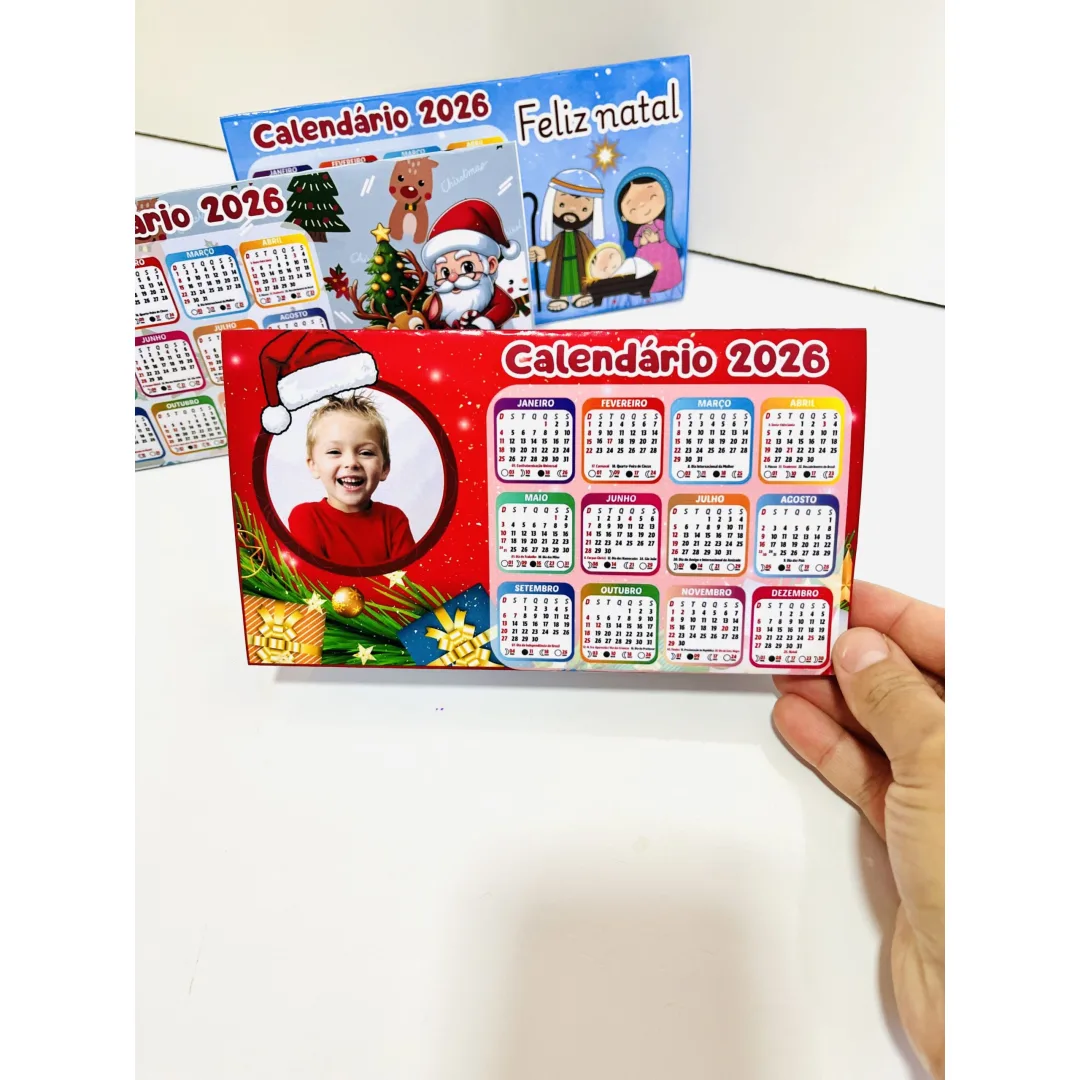 CALENDÁRIO DE MESA 2026: NATAL