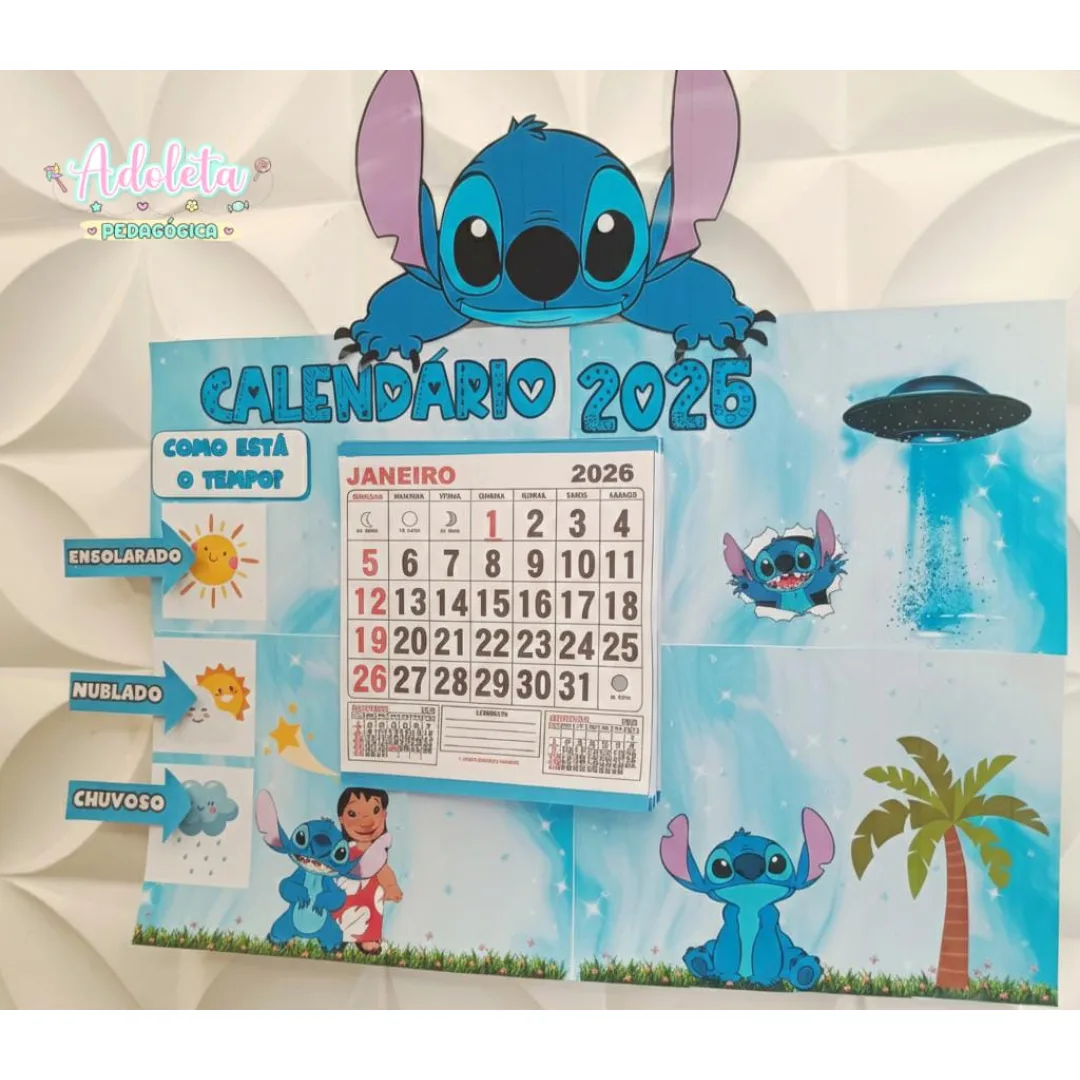 Calendário Stitch 2026