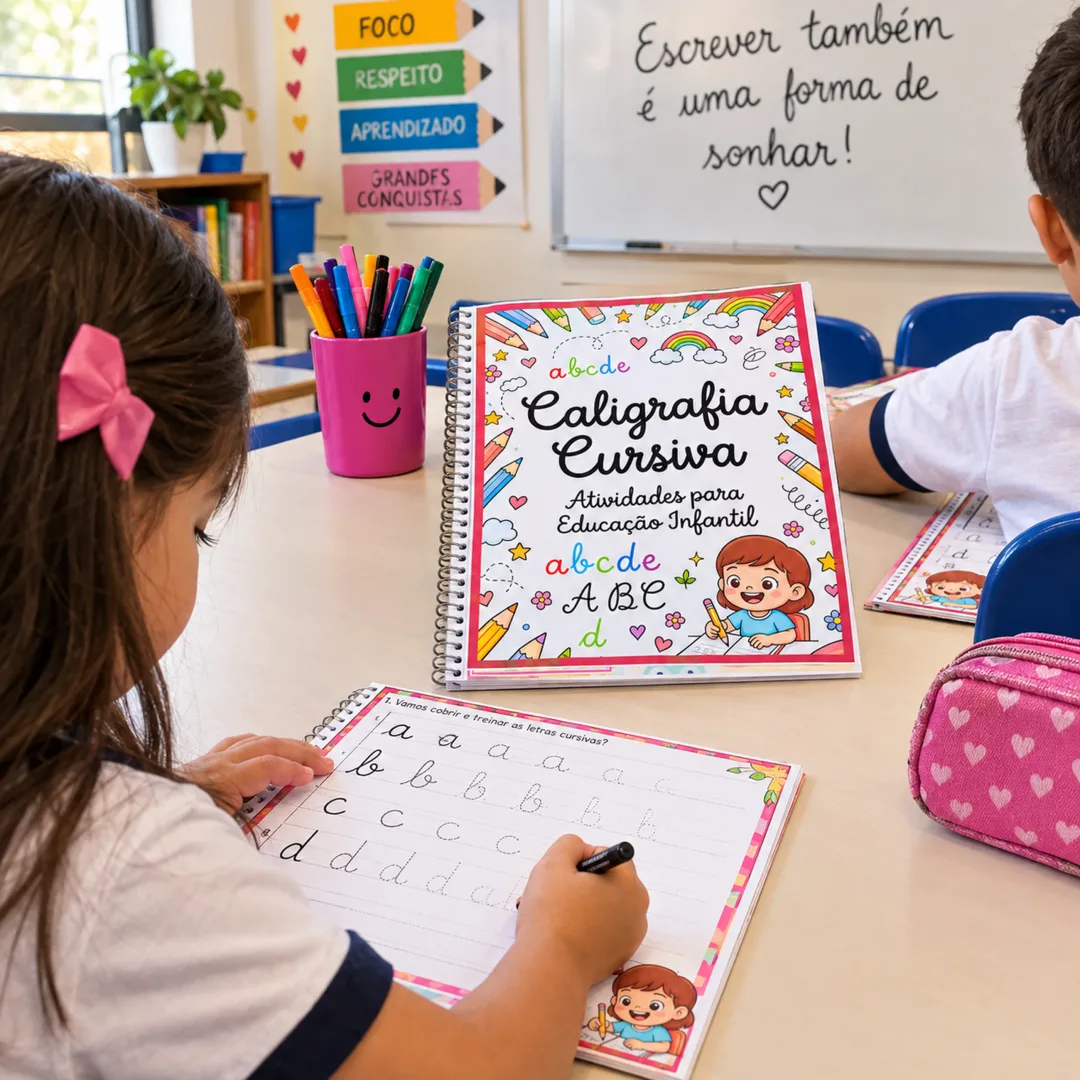 CALIGRAFIA CURSIVA – ATIVIDADES PARA EDUCAÇÃO INFANTIL