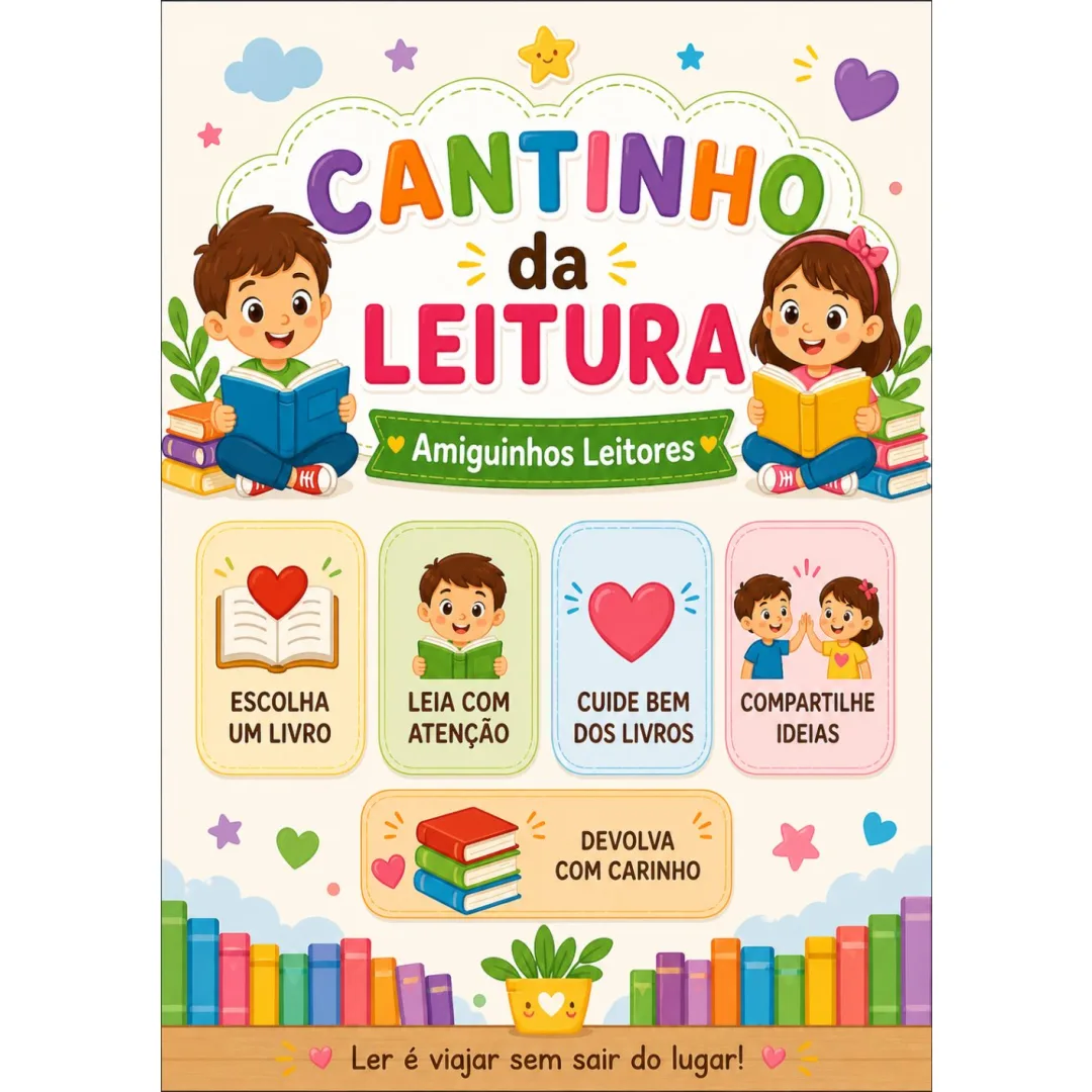 Cantinho da Leitura — Pronto para Imprimir