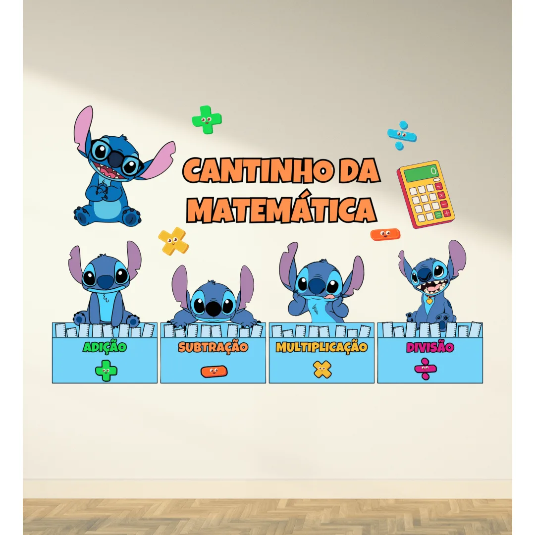 Cantinho da Matemática - Stitch PDf Anos Iniciais