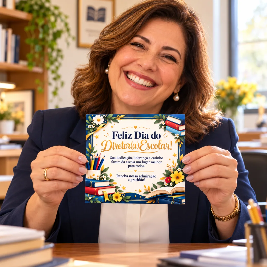 Card Dia do Diretor Escolar em PDF
