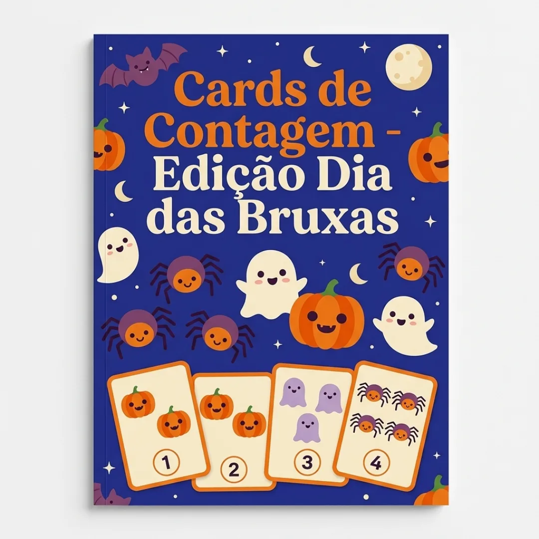 Cards de Contagem - Edição Dia das Bruxas - Educação Infantil - PDF