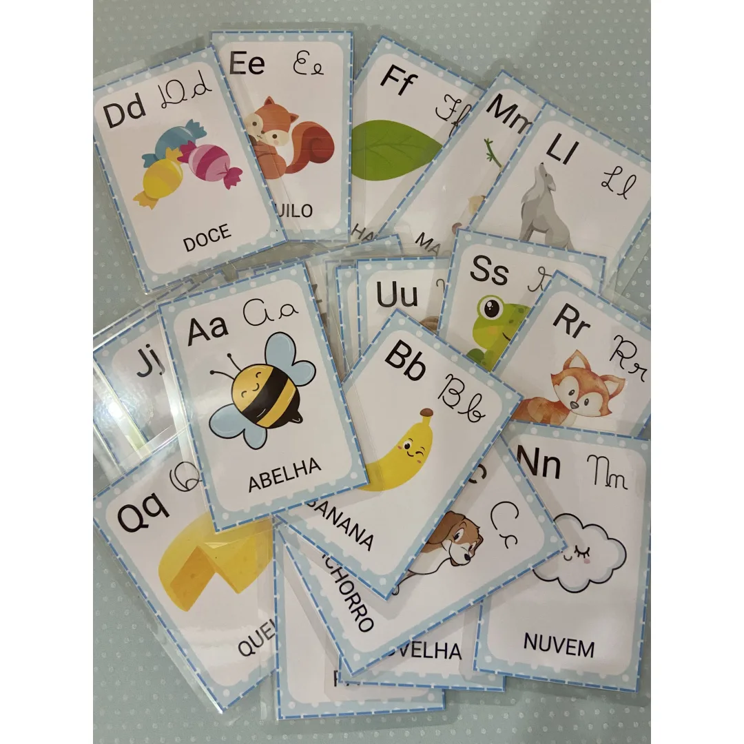 Cards do Alfabeto — 4 Tipos de Letra e 7 Páginas em PDF