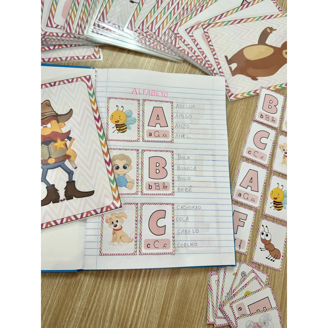 Cards do Alfabeto para Pareamento — 26 Letras e 26 Imagens em PDF