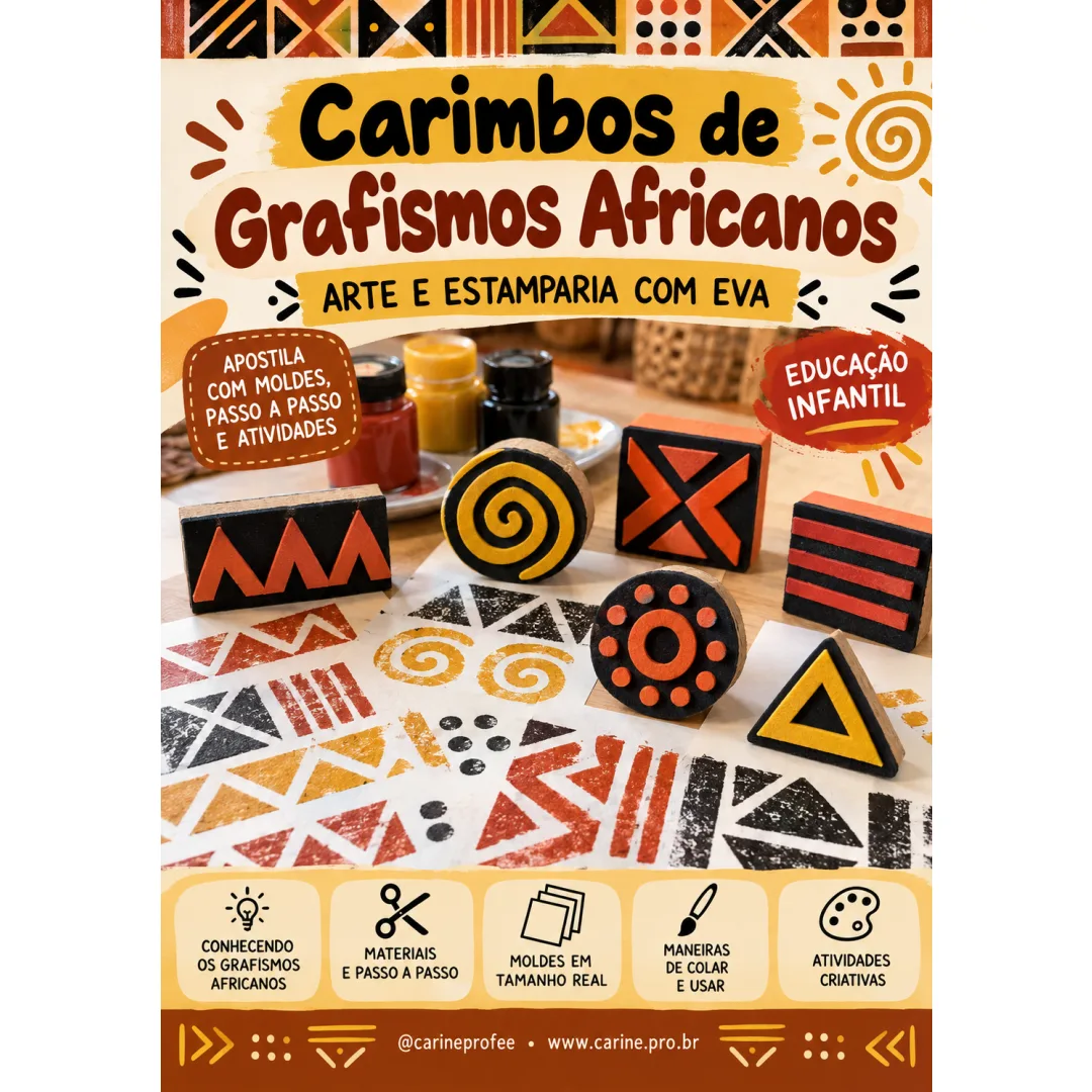 Carimbos de Grafismos Africanos em PDF- Educação Infantil