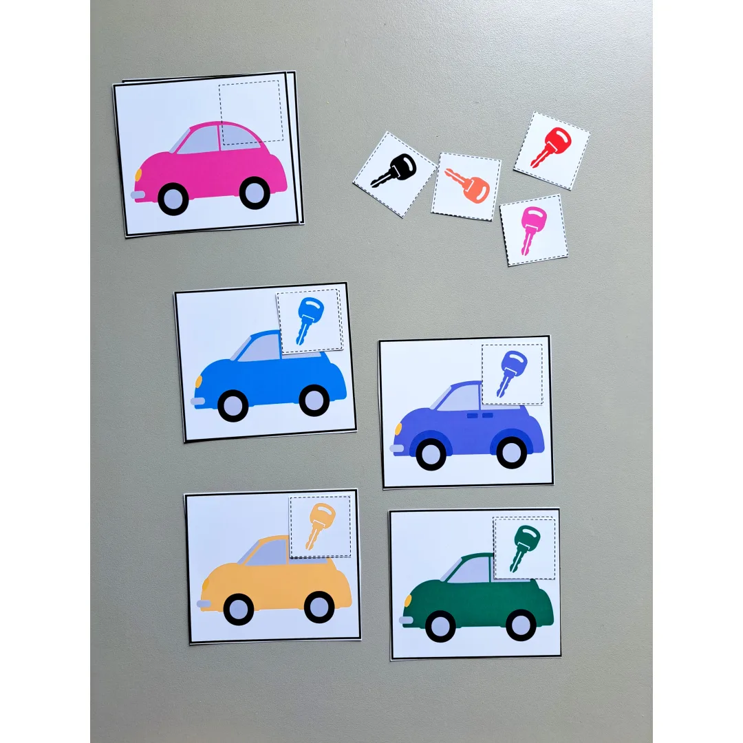 Carrinho das Cores – Atividade de Correspondência de Cores