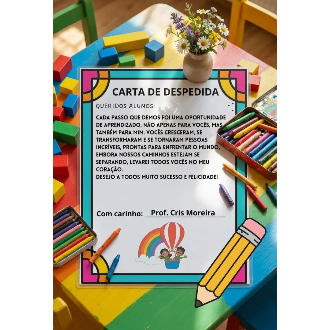 Carta de despedida PDF Ed infantil e fundamental 