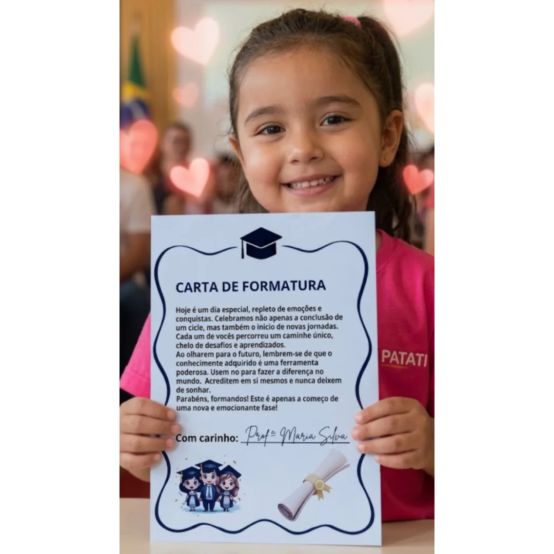 Carta de FORMATURA PDF Ed infantil e fundamental 