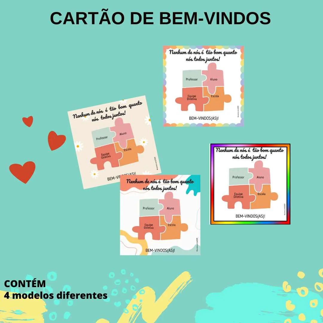 CARTÃO DE BEM-VINDOS