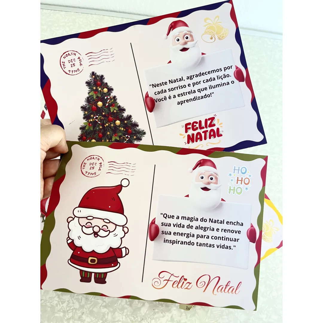 CARTÃO DE NATAL PARA PROFESSORES