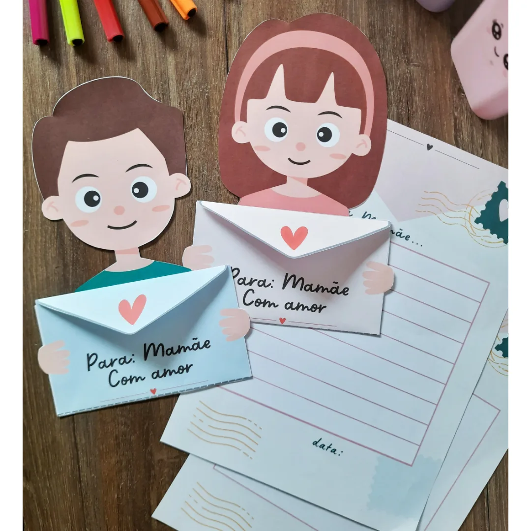 Cartão Envelope - Dia das Mães