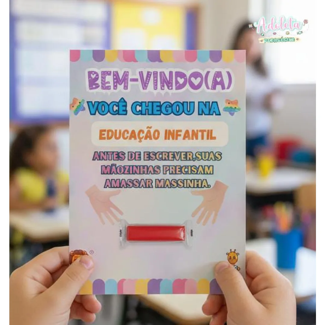 Cartão para massinha de modelar