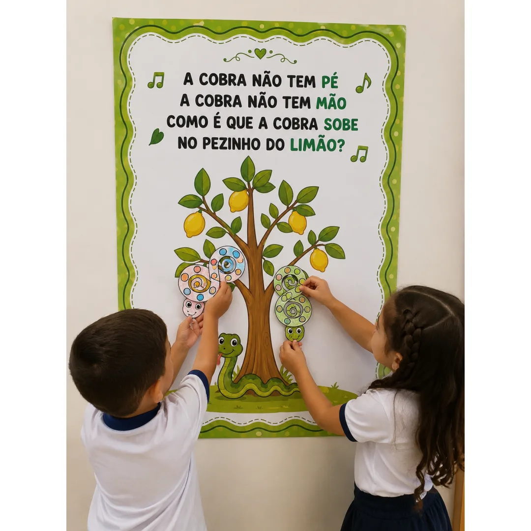 Cartaz a cobra não tem pé 